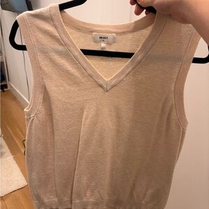 Women's Cream Sweater Vest